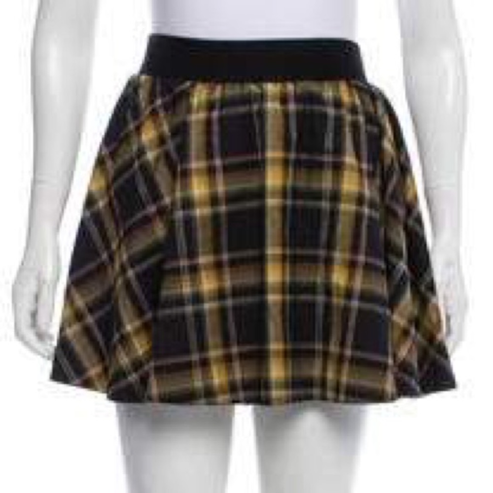Alice + Olivia plaid skirt